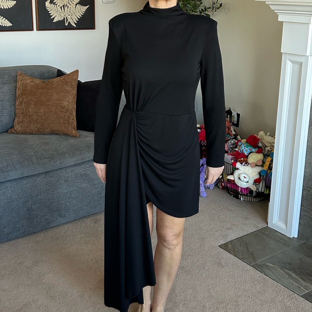 Zara Black Asymmetrical Dress